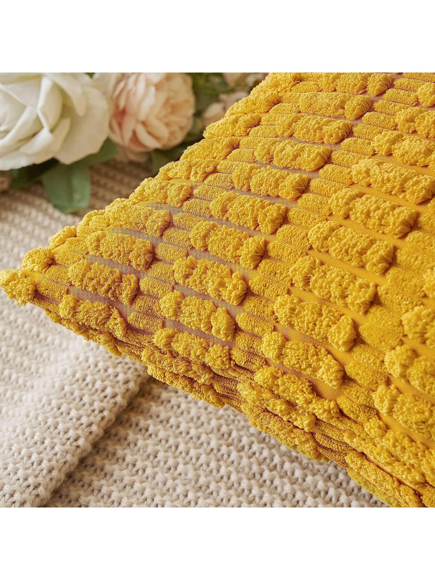 1pc Simple Velvet Pillowcase