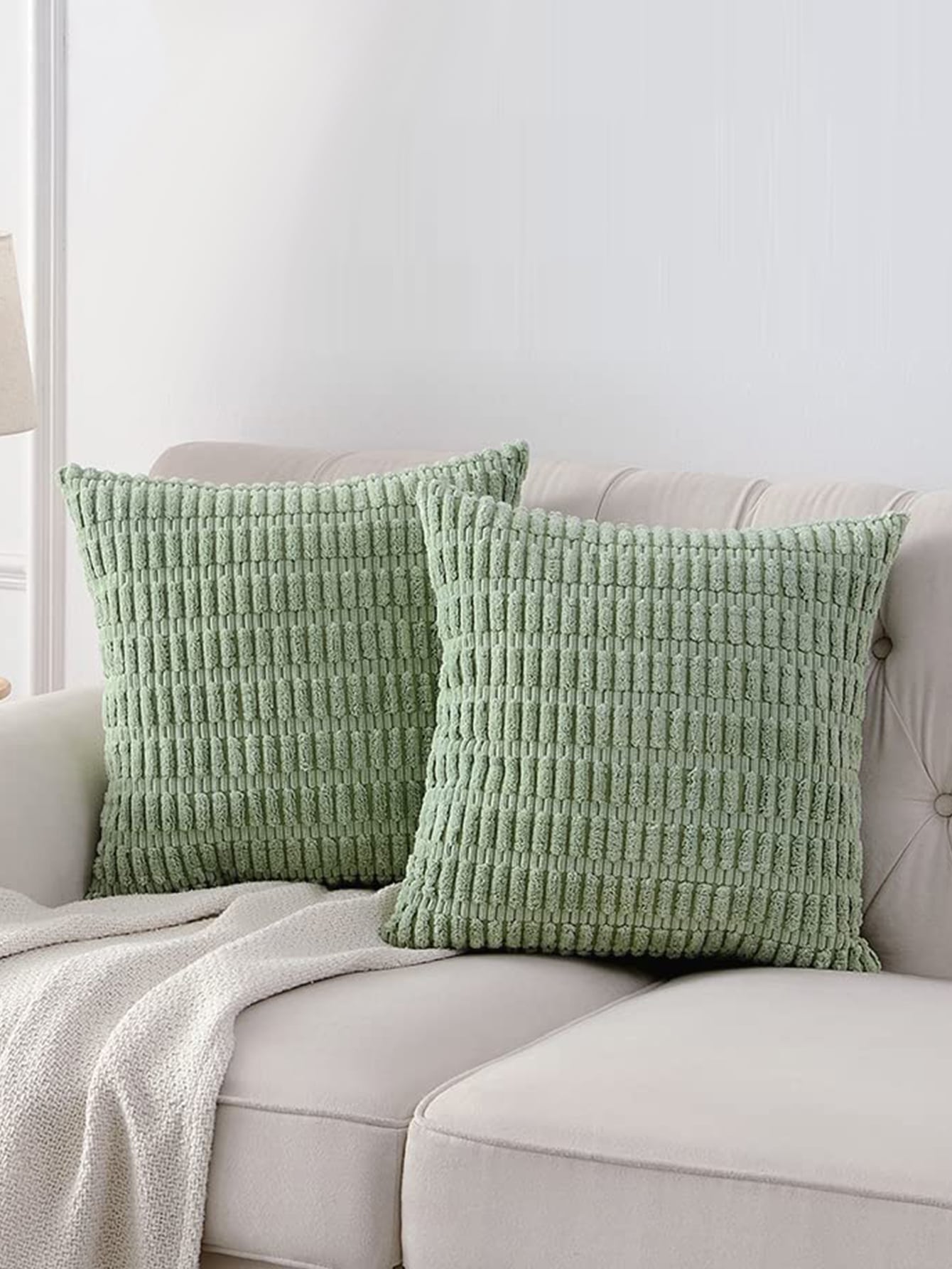 1pc Simple Velvet Pillowcase
