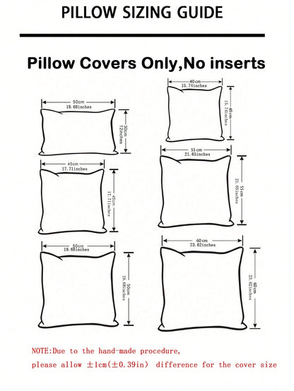 1pc Simple Velvet Pillowcase