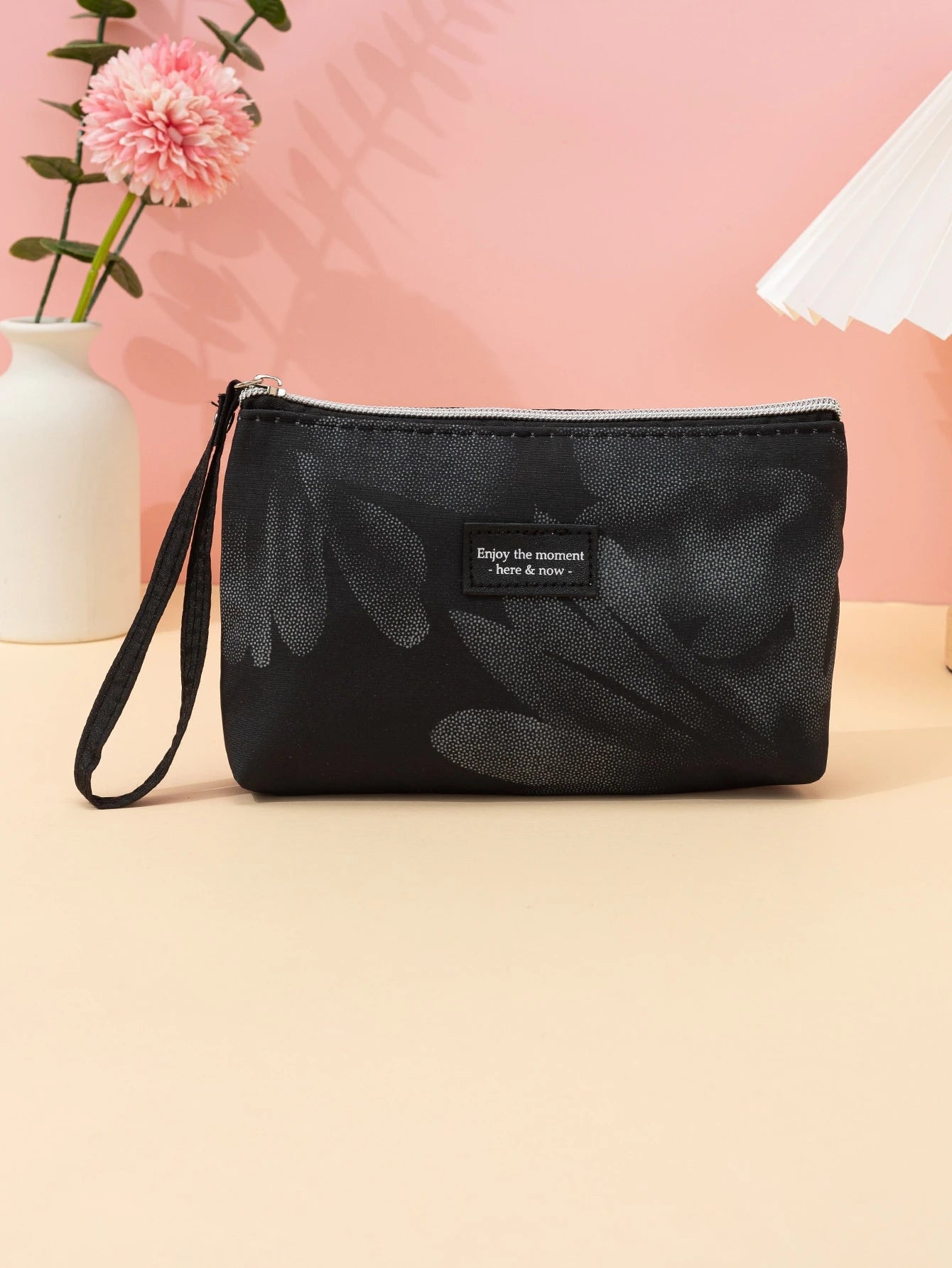 1pc Soft Fabric Portable Makeup Bag, Cosmetic Brush & Lipstick Storage Organizer,Pouch,Makeup Pouch,Travel Essential