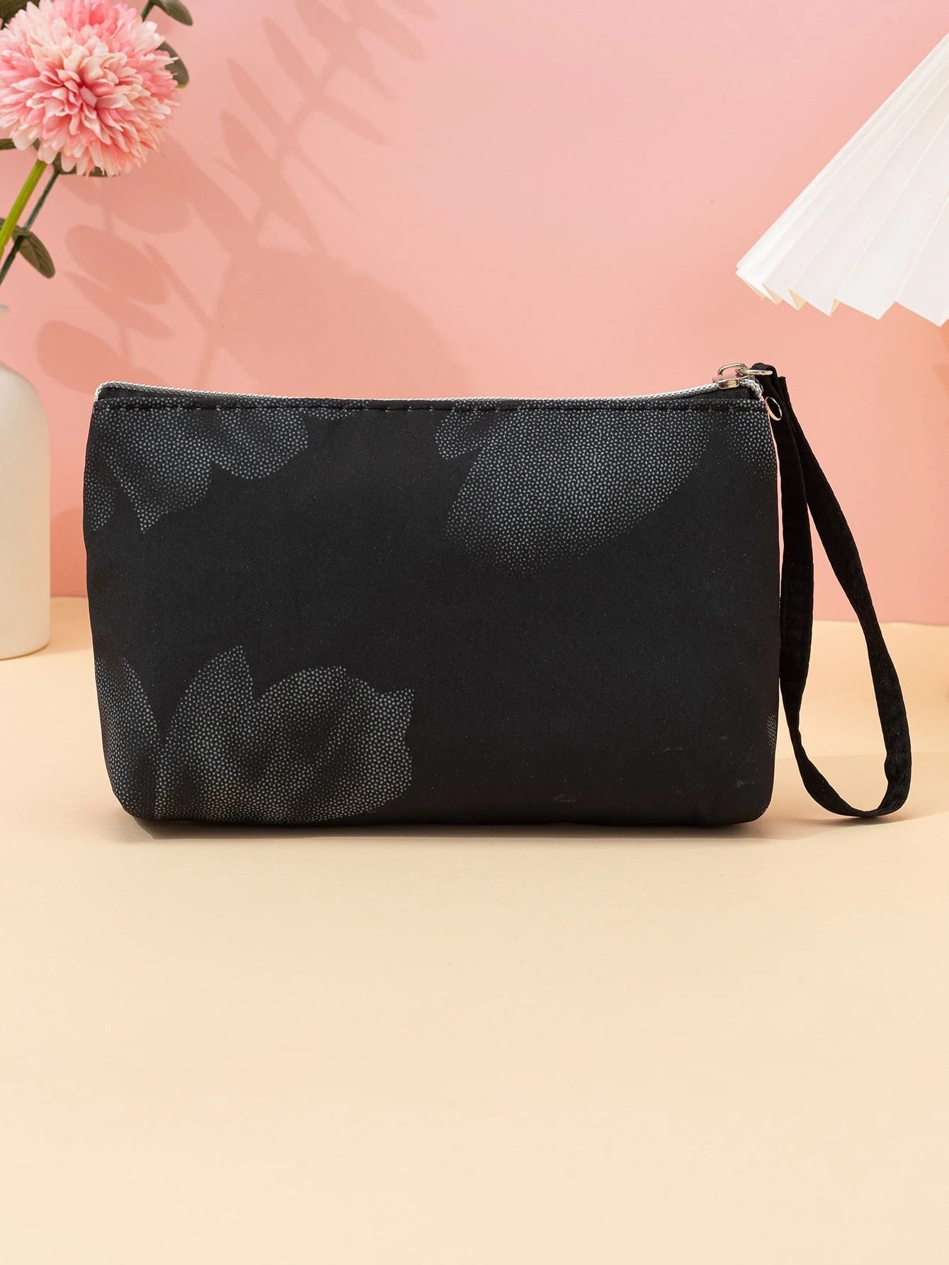 1pc Soft Fabric Portable Makeup Bag, Cosmetic Brush & Lipstick Storage Organizer,Pouch,Makeup Pouch,Travel Essential