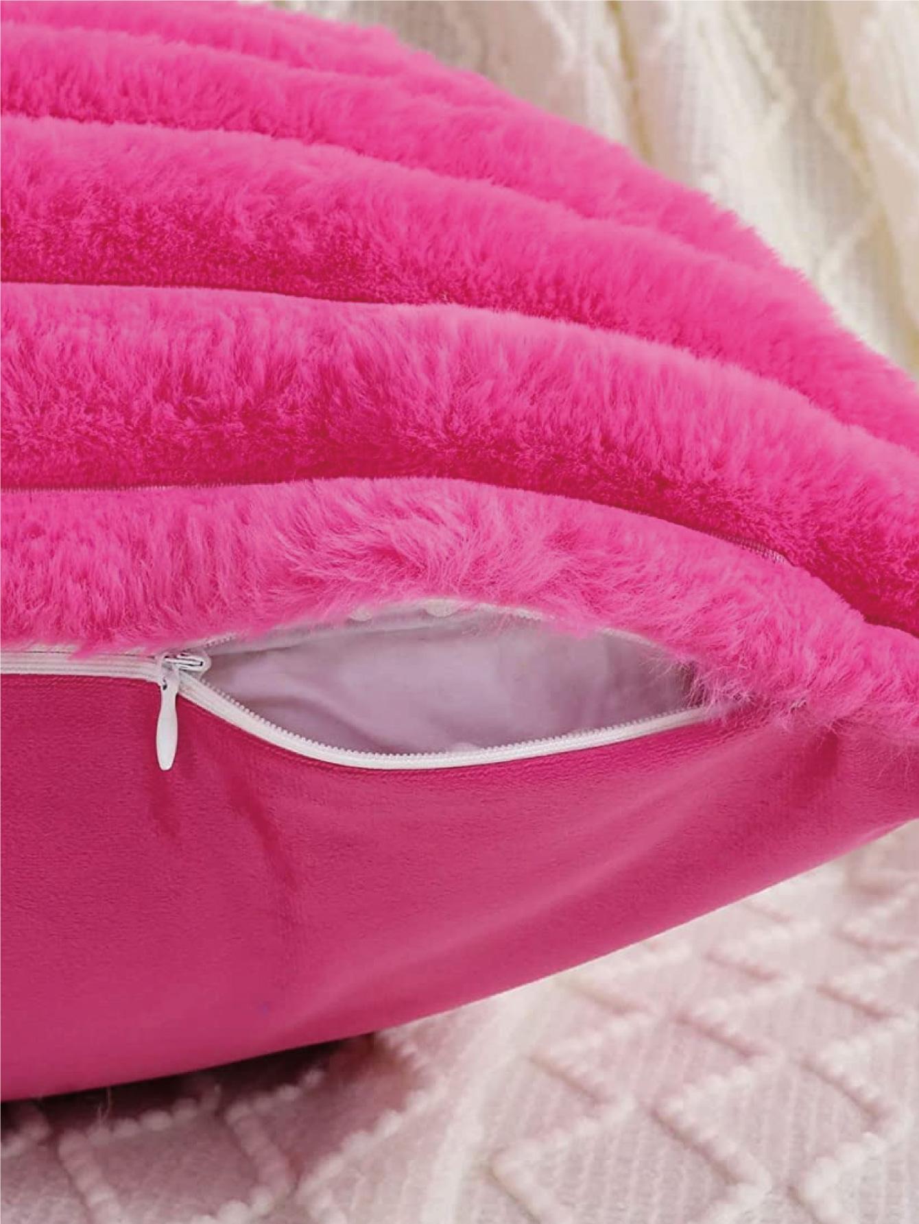 1pc Solid Color Velvet Pillow Cover (Pillow Insert Not Included), Modern Flannel Decorative Throw Pillow Case, Home Decor