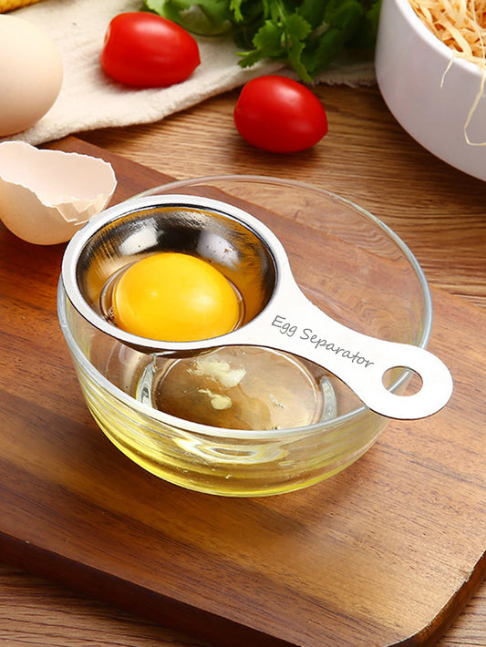 1pc Stainless Steel Egg Separator, Yolk White Divider, Egg Yolk Separator Tool, Kitchen Tool