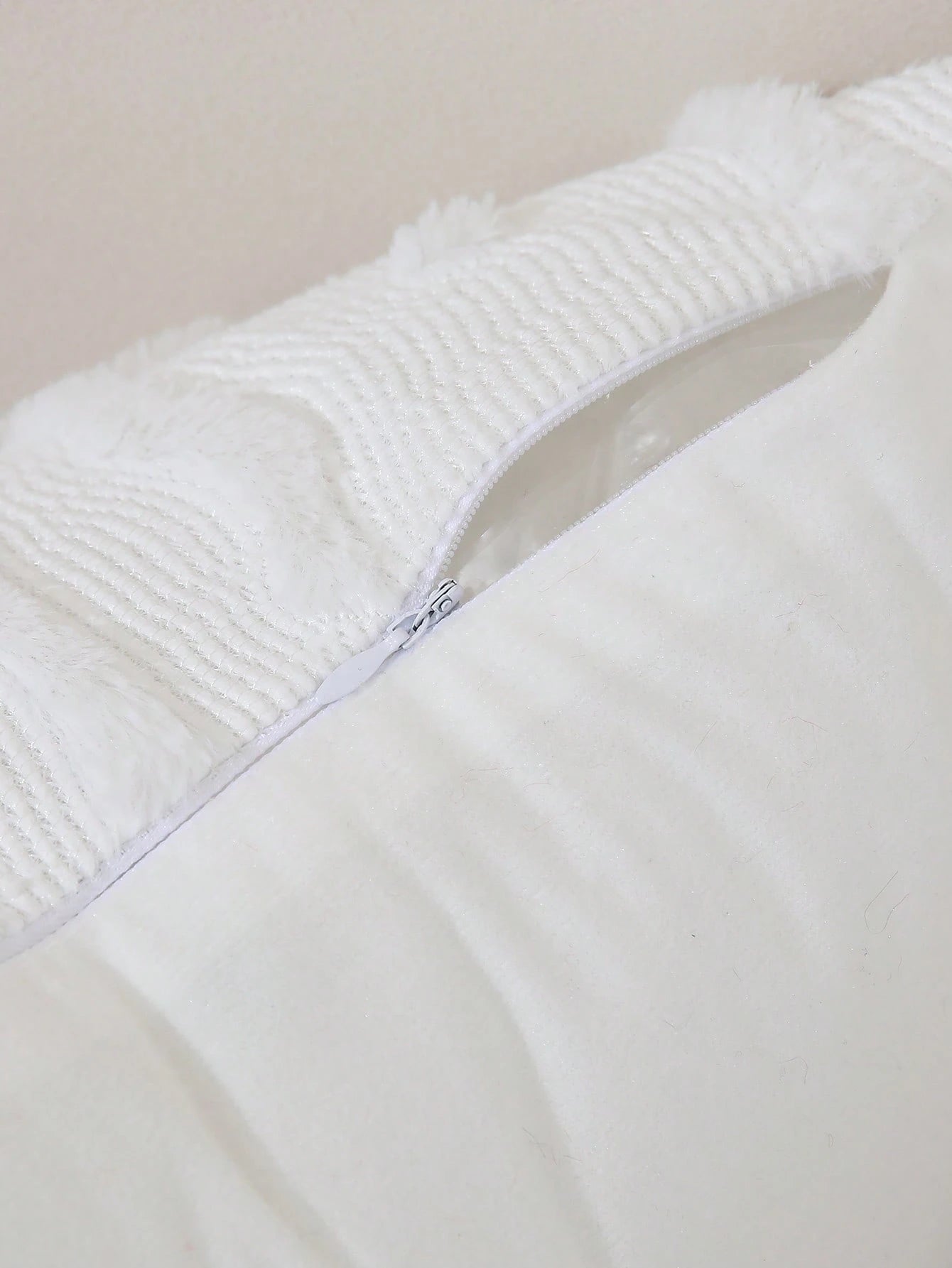1pc Sweet Cream Color Embroidered Bow Pillowcase, Decorate Sofa With Pillowcase, Create Atmosphere With Pillowcase