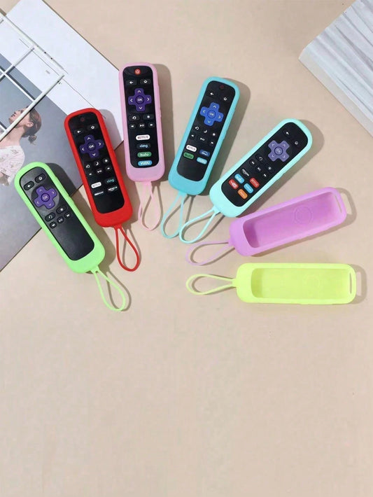 1pc Universal Remote Controller Silicone Protective Case, Thick Anti-Drop With Lanyard,Kitchen Decor,Household Items,Mother's Day Gift,Bedroom Decor,Garden,Kitchen Decor,Summer,Beach,Travel Essentials