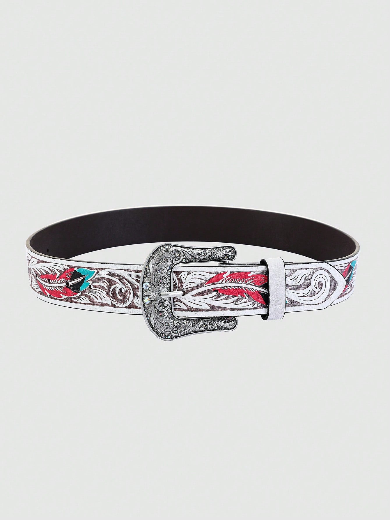 1pc Vintage Men's Belt Elegant Style Casual Artificial PU Wide Belt, Suitable For Casual Pants, Skirts, Daily Wear, Work, Dates, Parties, Christmas, Valentine's Day