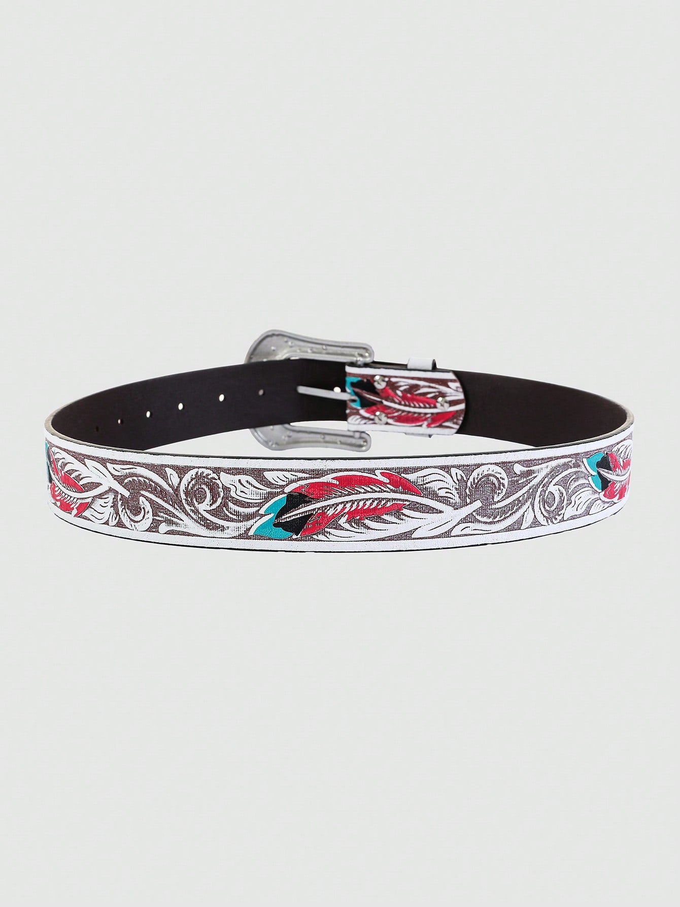 1pc Vintage Men's Belt Elegant Style Casual Artificial PU Wide Belt, Suitable For Casual Pants, Skirts, Daily Wear, Work, Dates, Parties, Christmas, Valentine's Day