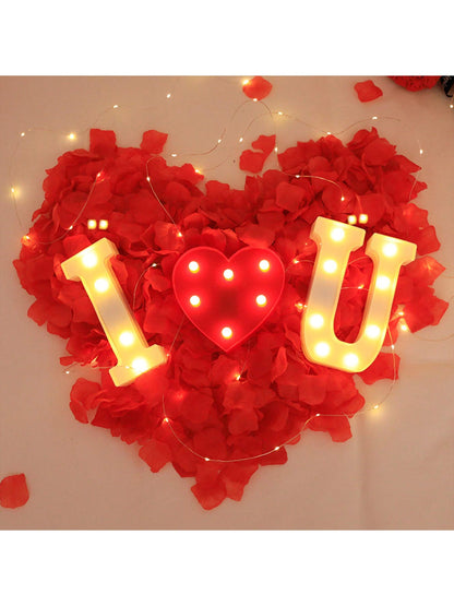 1PC Warm Light Letter Light, Table Decoration Light 8.3IN LED Light Up Horse Eye Letters, Battery Powered Decorative LED Letter Lights, 26 Letter Light Up Letters, Suitable For Wedding Birthday Party