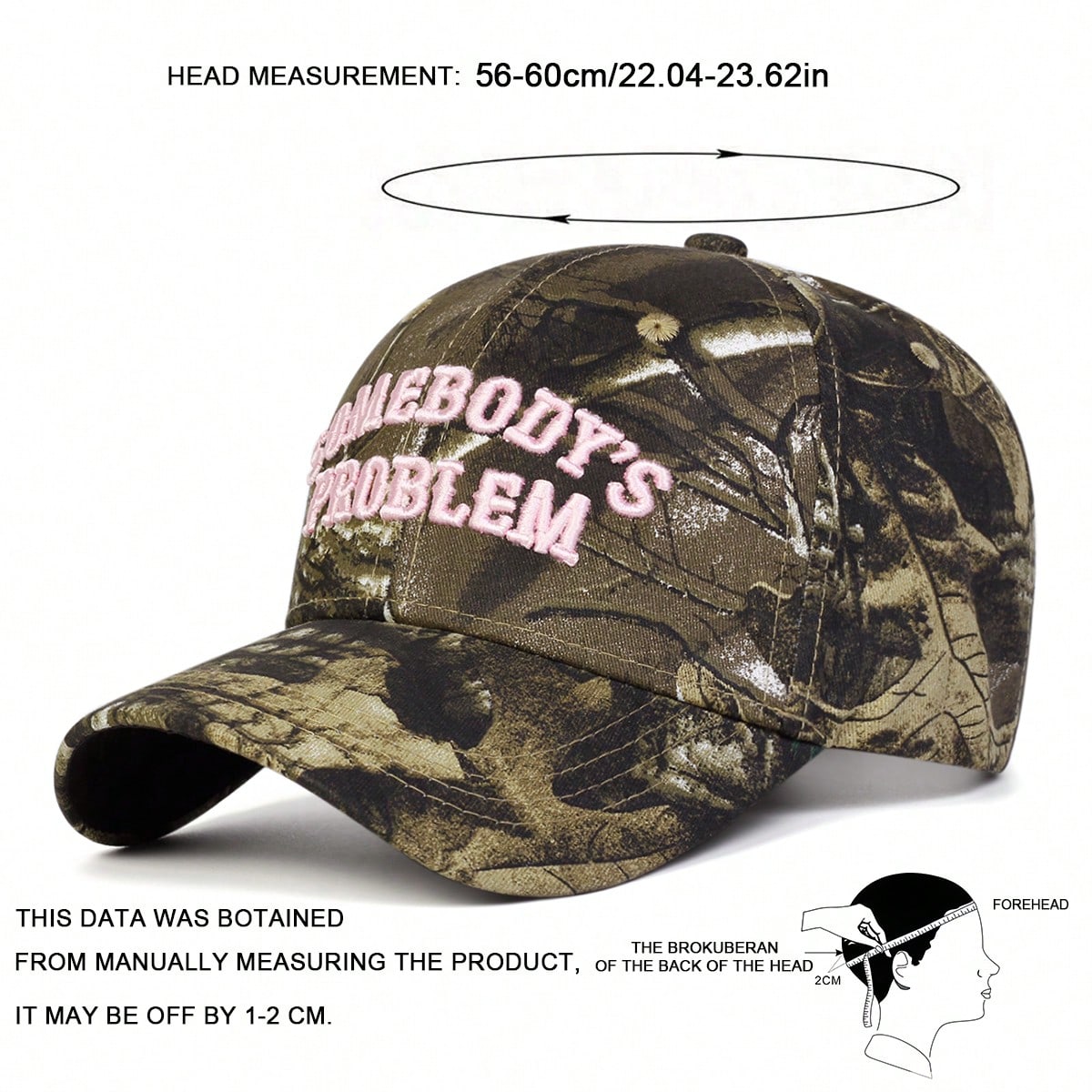 1pc Women's SOMEBODY'S PROBLEM Trucker Hat, Personalized Letter Embroidery Baseball Cap, Street Fashion 5-Panel Hat, Outdoor Sun Protection Casual Cap For Spring/Autumn Travel, Beach Vacation