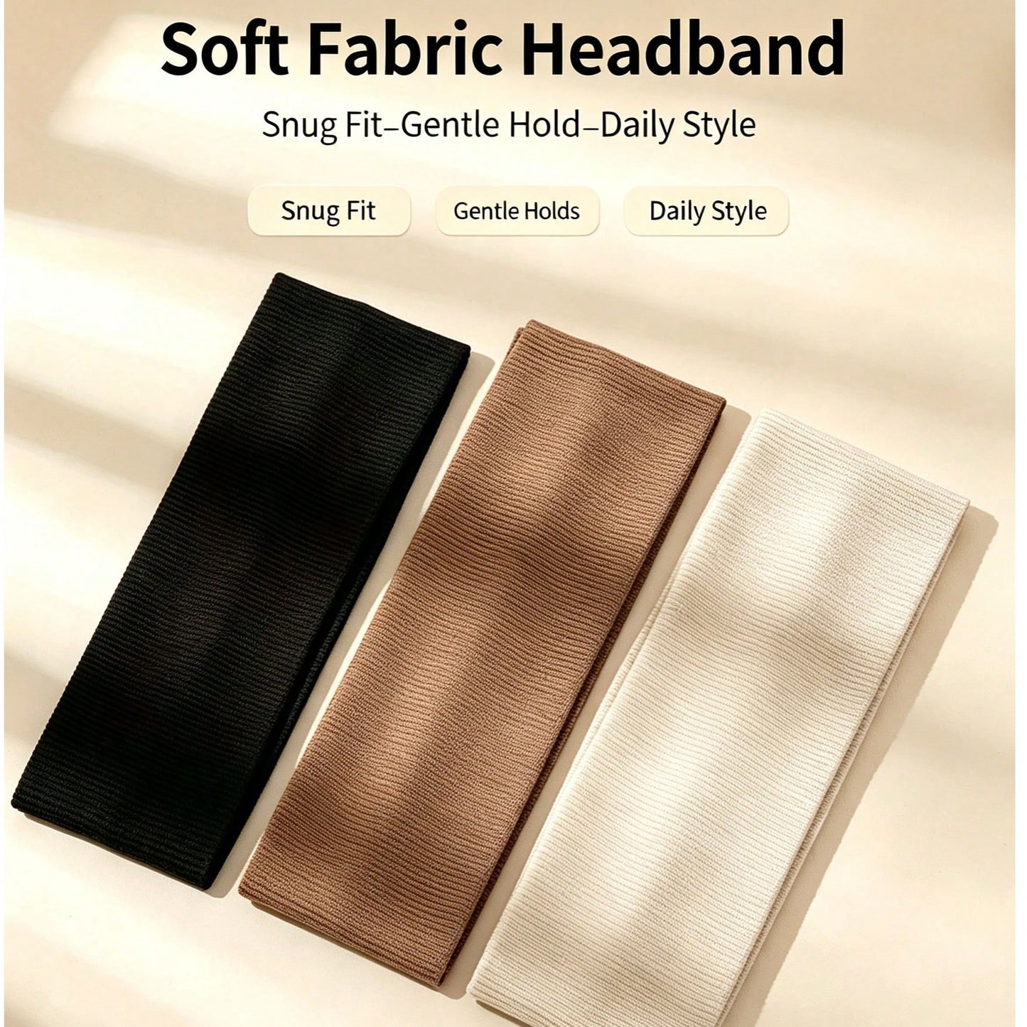 1pc Women's Wide Elastic Headband, Soft Non-Slip Stretch Hair Hoop, Suitable For Yoga, Fitness, Running, Makeup And Daily Wear