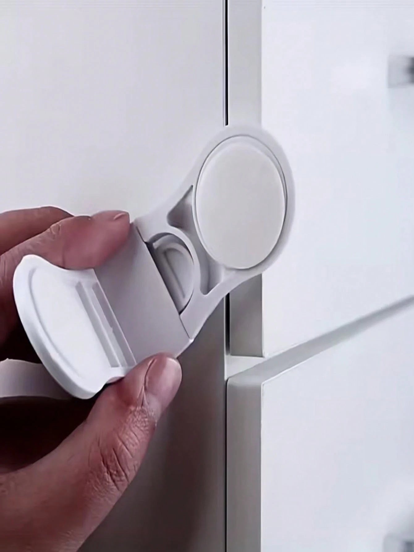 2/4/8pcs Safety Lock Set, Perfect For Securing Cabinets, Drawers And Refrigerators- Easy Installation Without Drilling, Made Of Durable ABS Material, Suitable For Refrigerators, Drawers, Cabinets