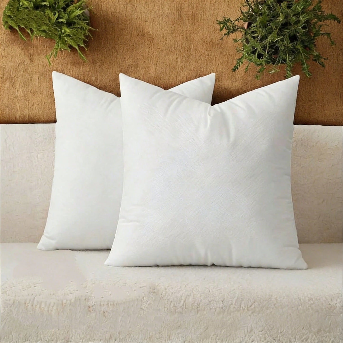 2/4-Piece Set White Luxury Pillow Cores, Filled With Lightweight Traditional Polyester Fiber As An Alternative To Down Pillows, Lighter And More Comfortable. Suitable For Household And Commercial Hote