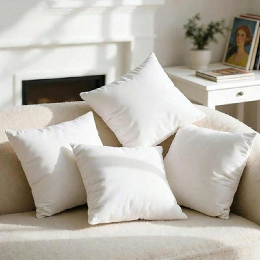 2/4-Piece Set White Luxury Pillow Cores, Filled With Lightweight Traditional Polyester Fiber As An Alternative To Down Pillows, Lighter And More Comfortable. Suitable For Household And Commercial Hote