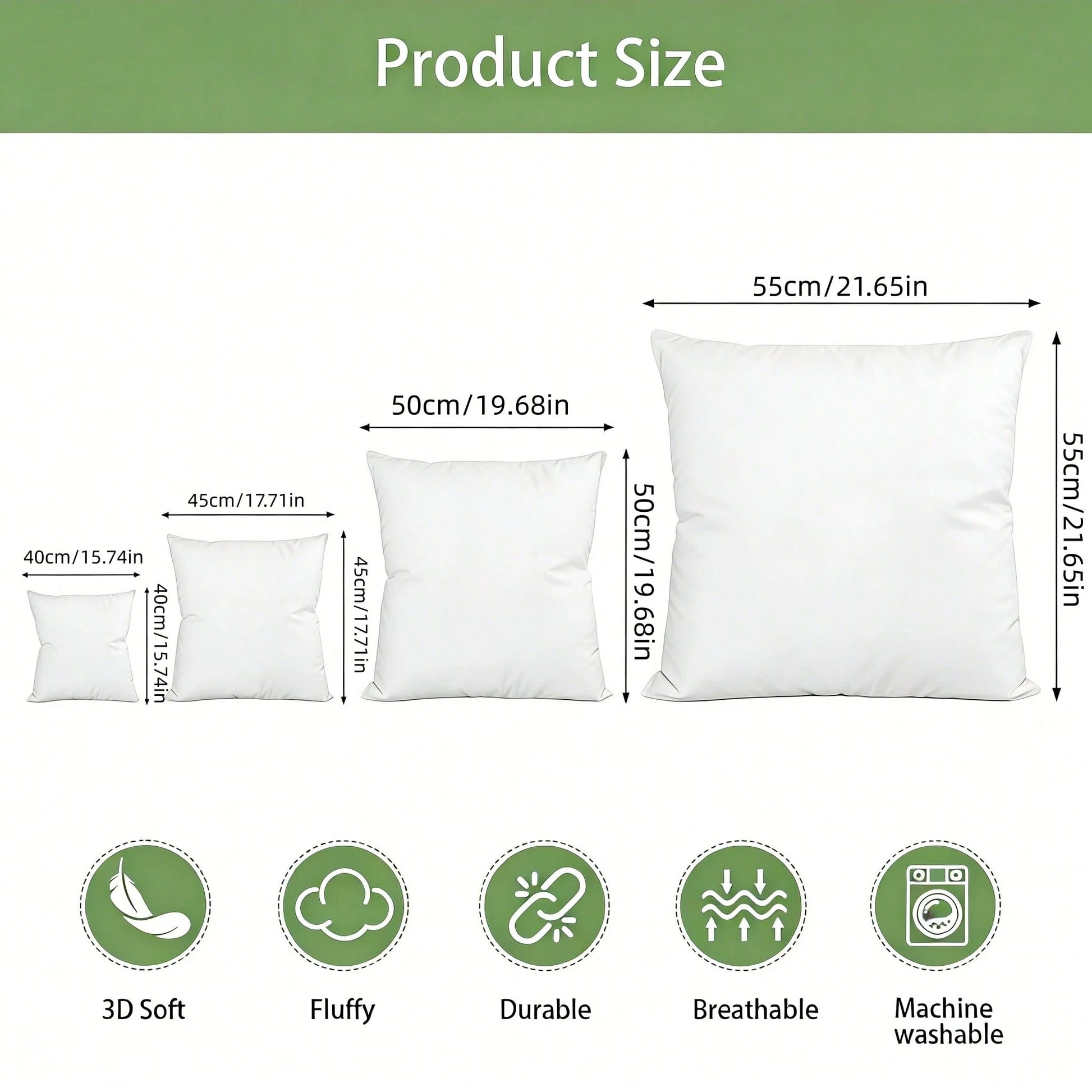 2/4-Piece Set White Luxury Pillow Cores, Filled With Lightweight Traditional Polyester Fiber As An Alternative To Down Pillows, Lighter And More Comfortable. Suitable For Household And Commercial Hote