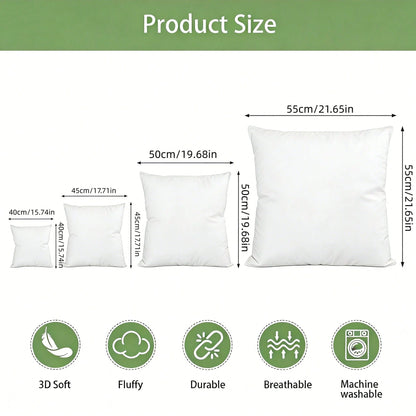 2/4-Piece Set White Luxury Pillow Cores, Filled With Lightweight Traditional Polyester Fiber As An Alternative To Down Pillows, Lighter And More Comfortable. Suitable For Household And Commercial Hote