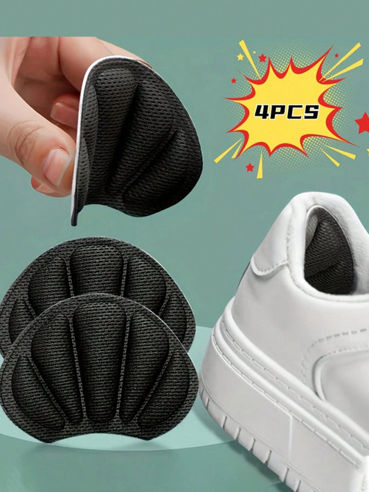 2/4pcs Adhesive Heel Protectors- Anti-Slip Pads For Casual Shoes, Sandals, Sneakers For Men And Women- Foot Care Shoe Inserts