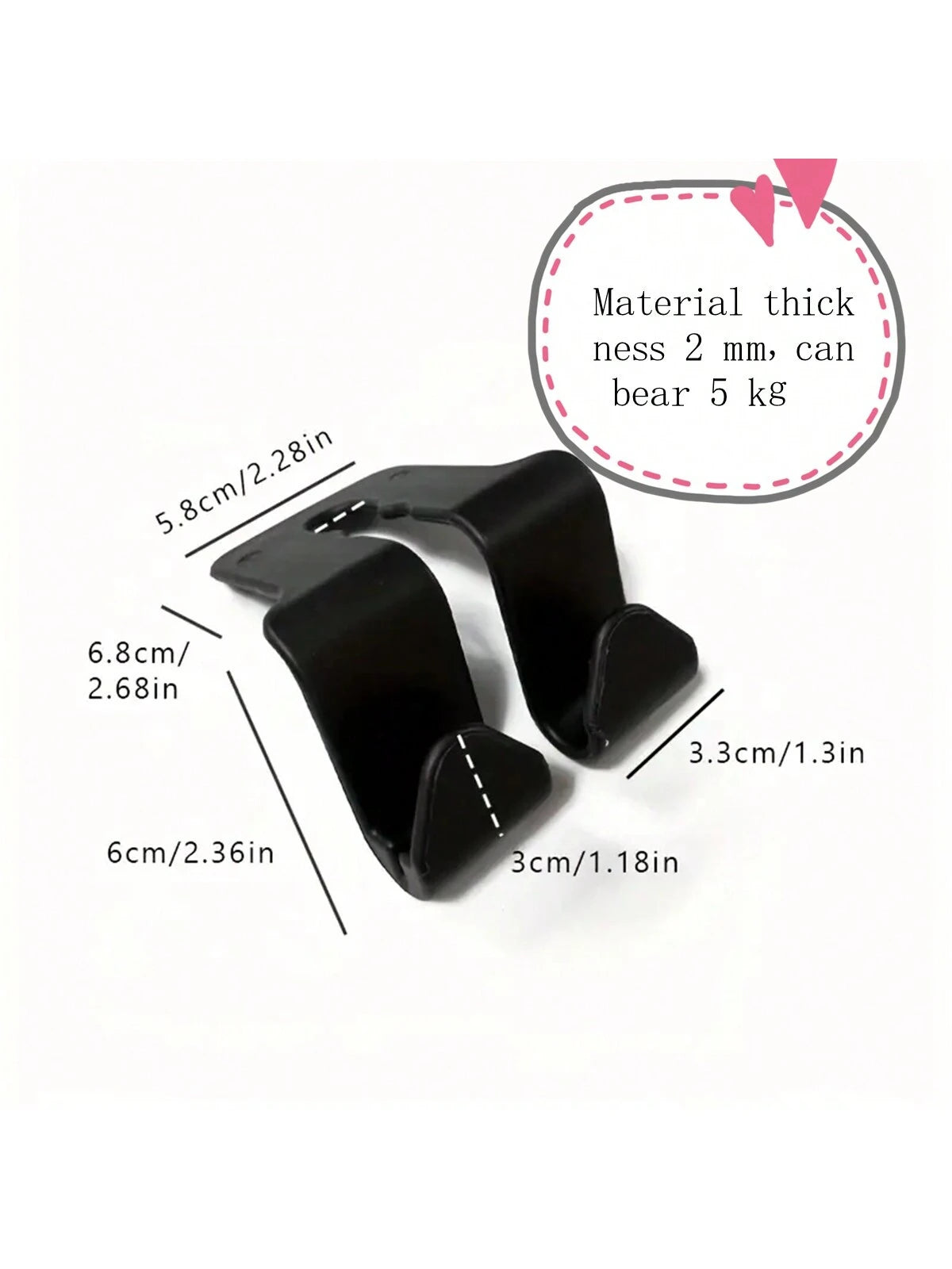 2/4pcs Car Seat Back Multi-Function Hooks, Car Storage Hooks, Ultra-Light Easy Hooks