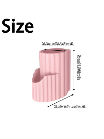 2-In-1 Car Lip Balm Holder- Fashionable Silicone Glasses And Lip Balm Storage Rack, Vertical Cup Holder Tray, Portable Car Decor Accessory