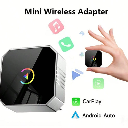2-In-1 CarPlay And Android Auto Adapter, Enjoy Fast Pairing And Auto-Connection, No Cables Needed, Easy-To-Use CarPlay Box, Car Electronic Accessory