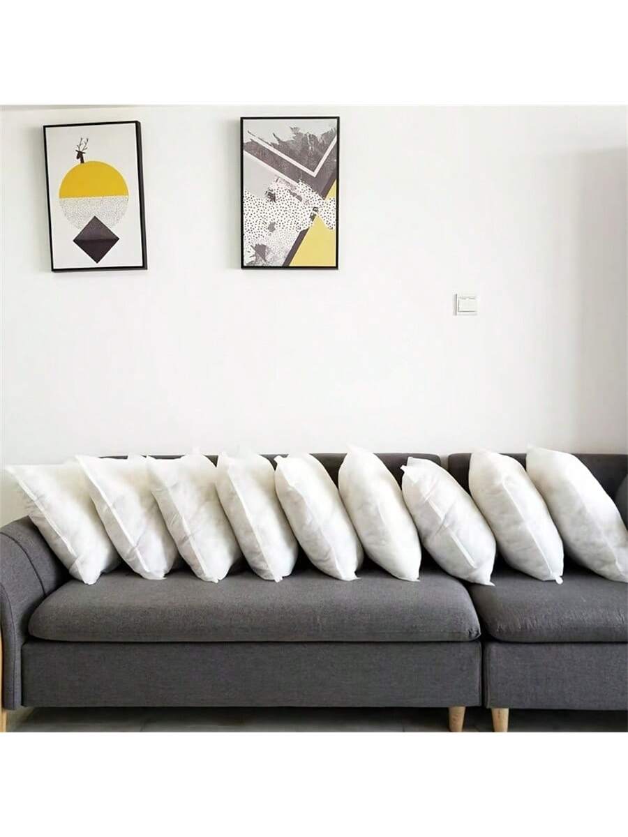 2 Pieces/4 Pieces Of Throw Pillow Cushions, Square Filled Pillow Cores, Filled With Fake Square Pillow Fillers, Used In Living Rooms, Bedrooms, Dormitories, Offices, And For Home Decoration.