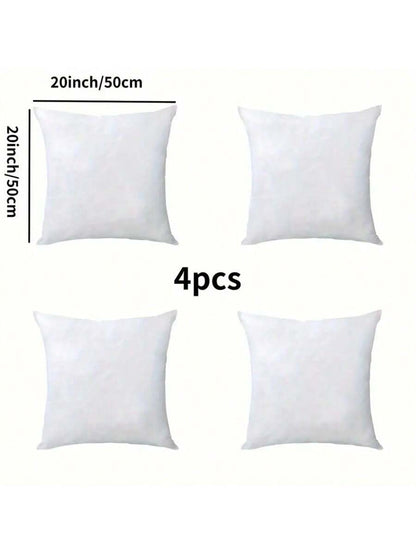 2 Pieces/4 Pieces Of Throw Pillow Cushions, Square Filled Pillow Cores, Filled With Fake Square Pillow Fillers, Used In Living Rooms, Bedrooms, Dormitories, Offices, And For Home Decoration.