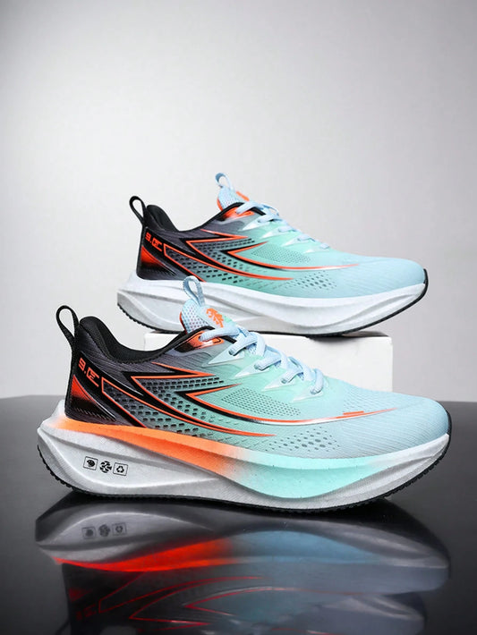 2026 Men's Luxury Sports Shoes, Comfortable Breathable Outdoor Fashion Running Shoes (Uneven Hand-Painted Soles)
