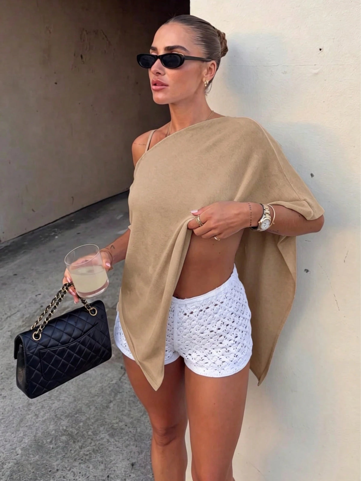 2026 New Women's Fashion Elegant Loose Knit Top, Suitable For Daily Wear And Casual Travel Vacation Beach Summer