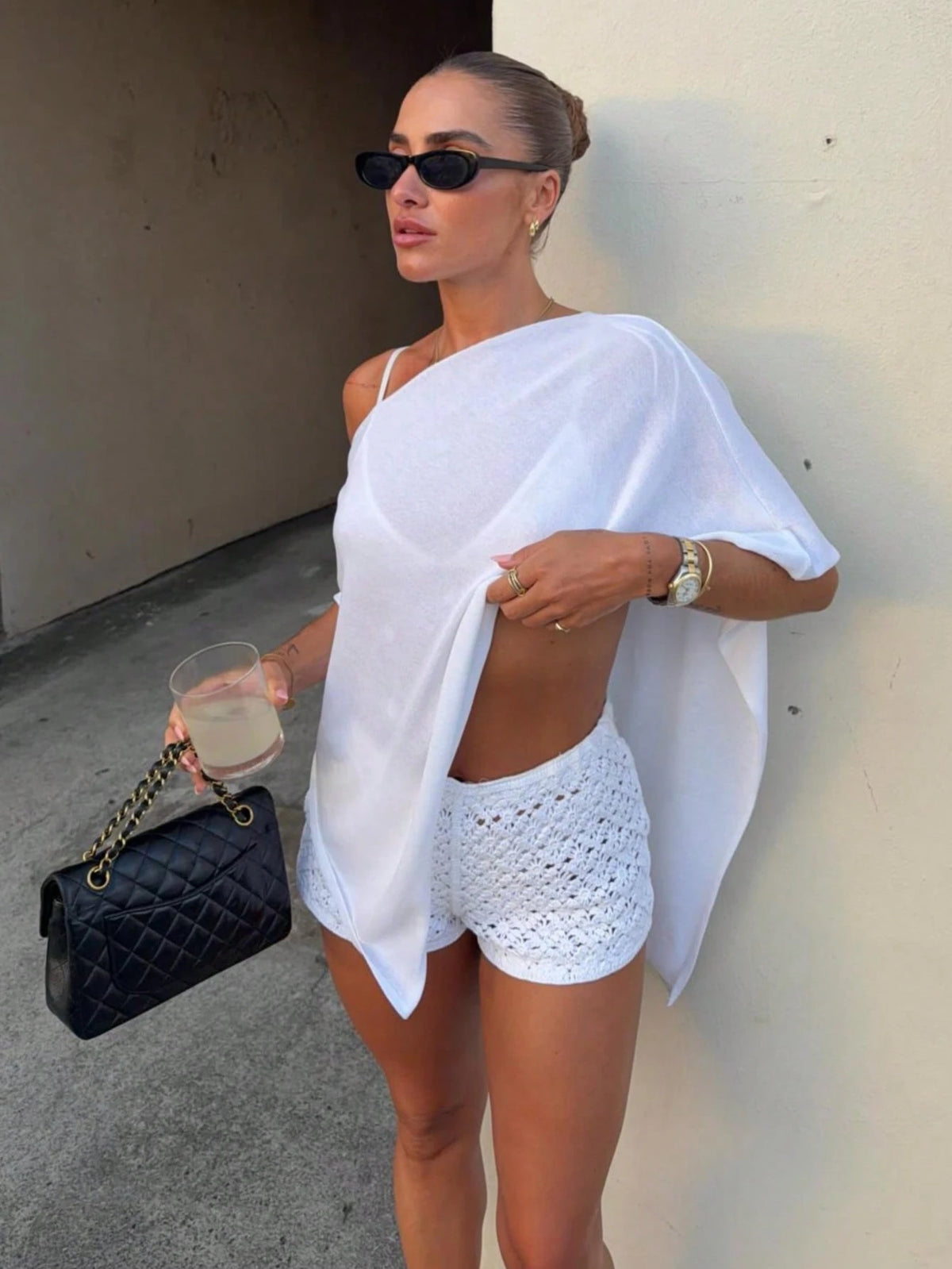2026 New Women's Fashion Elegant Loose Knit Top, Suitable For Daily Wear And Casual Travel Vacation Beach Summer