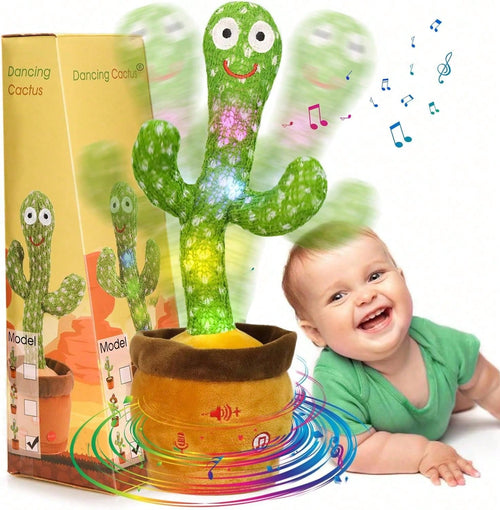 2026 Popular Fashion Spring Summer Hot Adjustable Volume Dancing Talking Cactus Toy, Sing Record Mimic And Repeat Words, Toy Boys And Girls