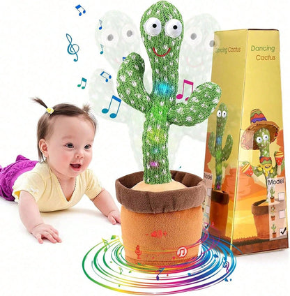 2026 Popular Fashion Spring Summer Hot Adjustable Volume Dancing Talking Cactus Toy, Sing Record Mimic And Repeat Words, Toy Boys And Girls