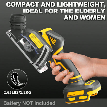 20V Brushless Mini Saw, 25000 RPM High Speed, 1.2kg Ultra Light, Removable Dust Port, 3/4in Cutting Depth – Cordless Circular Saw For Metal, Wood, Tile, Plastic