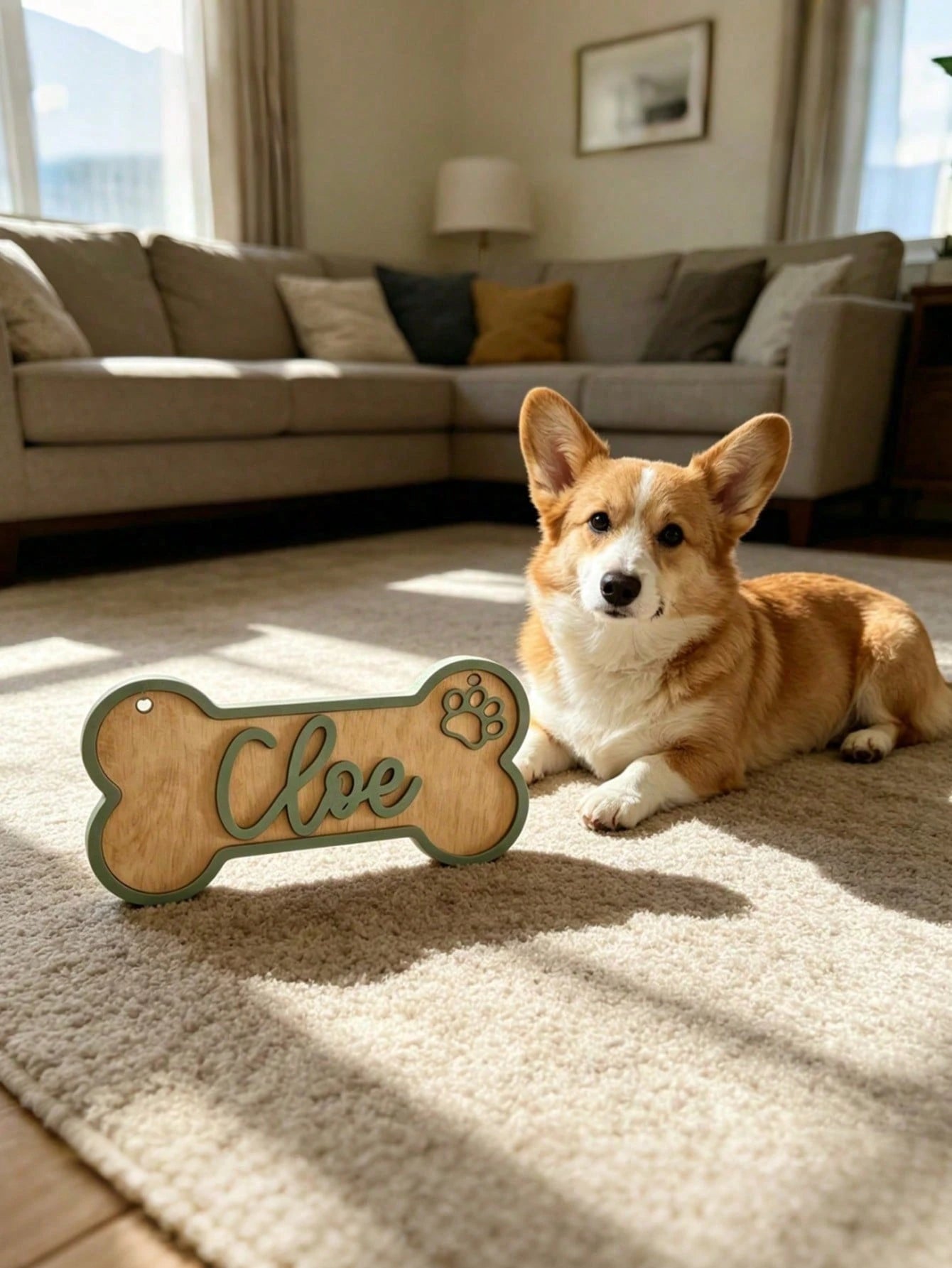 2D Flat, Personalized Dog Name Sign, Flat Noodles Sign, Customized Dog Decoration, Dog Commemorative Sign, Pet Souvenir, Pet Lover Gift