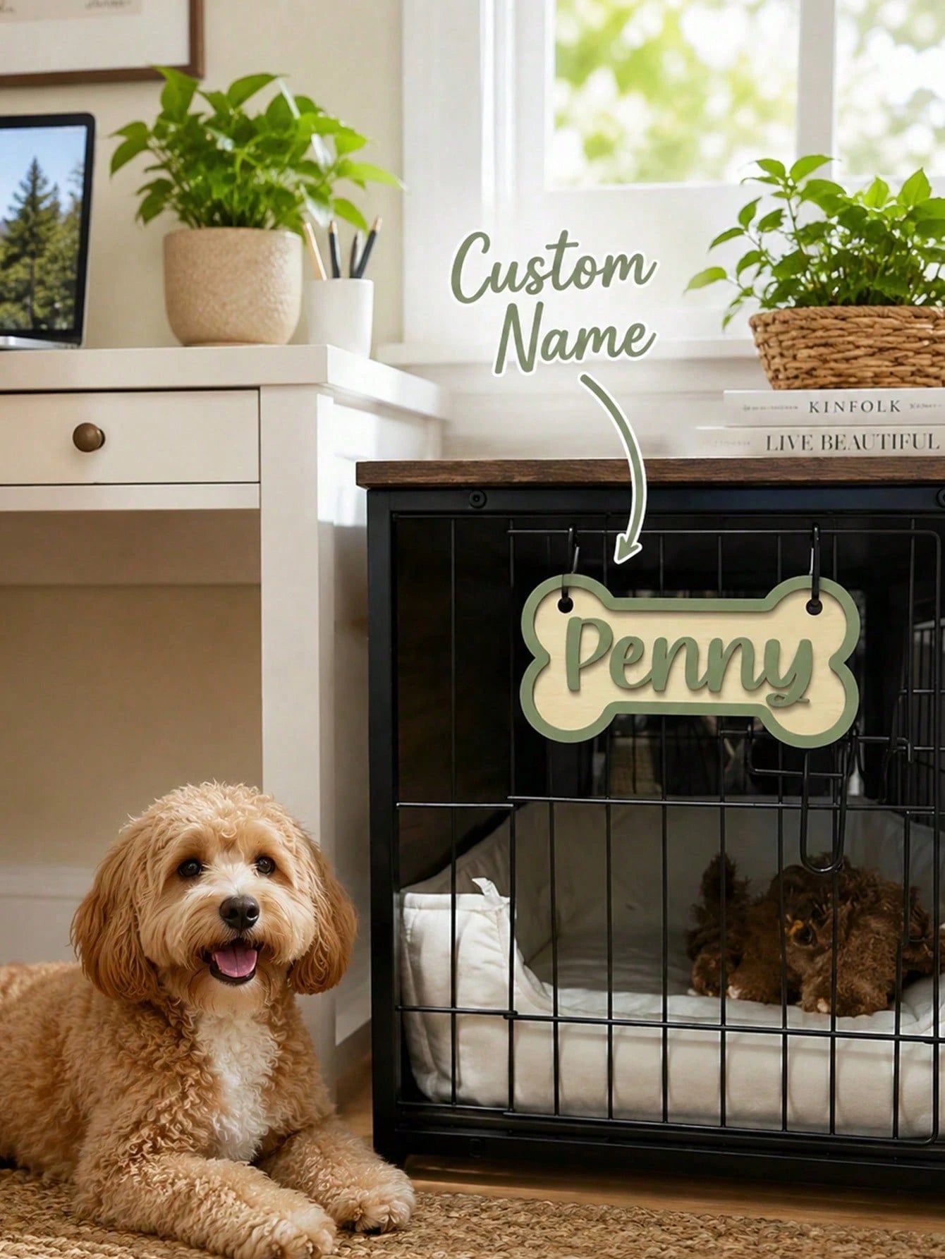 2D Flat, Personalized Dog Name Sign, Flat Noodles Sign, Customized Dog Decoration, Dog Commemorative Sign, Pet Souvenir, Pet Lover Gift