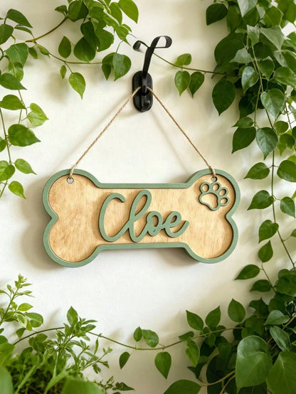 2D Flat, Personalized Dog Name Sign, Flat Noodles Sign, Customized Dog Decoration, Dog Commemorative Sign, Pet Souvenir, Pet Lover Gift