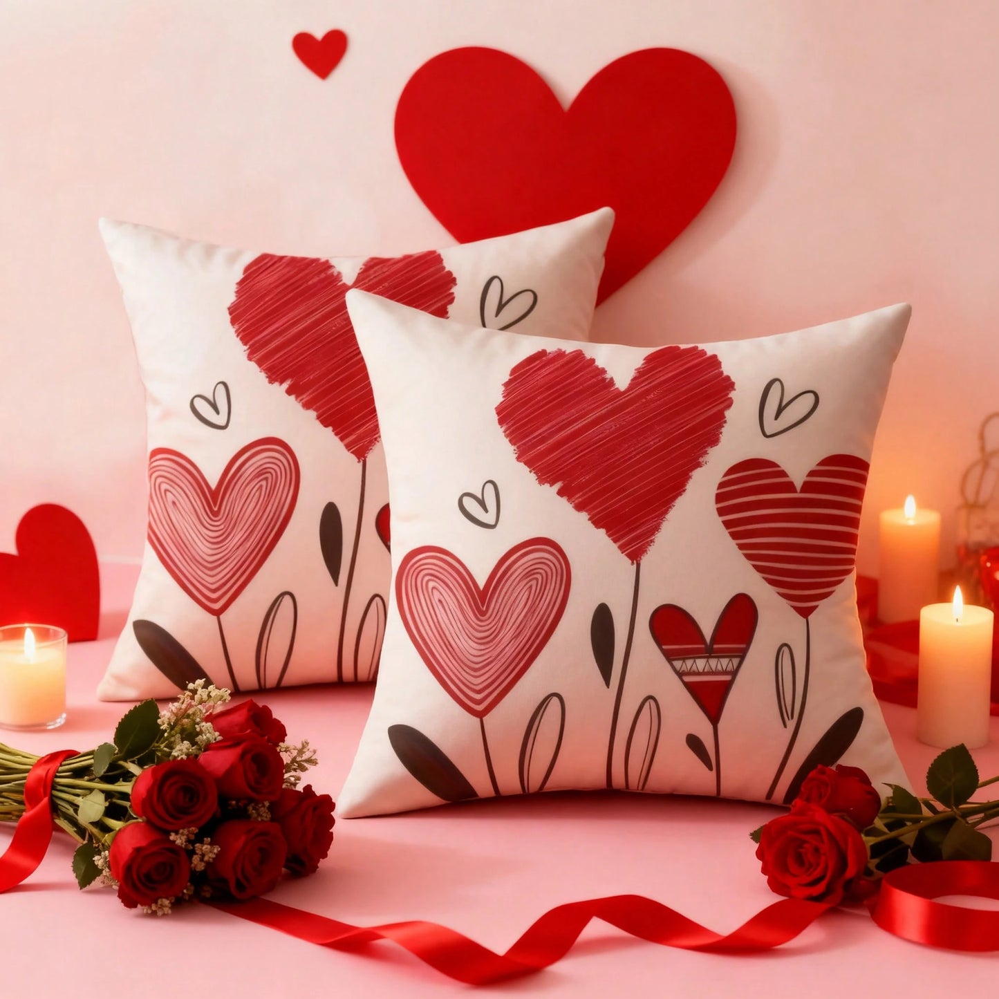 2pcs Peach Velvet 18" X 18" Cow Print Throw Pillow Covers, 2D Printed, Non-Plush- Western Style, Zippered, Hand Wash Only, Suitable For Home, Office, Bedroom, Living Room, Sofa Decor