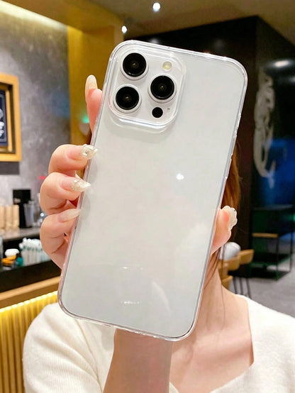 2pcs Ultra Clear Crystal Transparent Phone Case, Back To School And Birthday Gift, Lightweight Large Hole Full Coverage Soft TPU Material, Compatible With IPhone 17/17 Pro/17 Pro Max/16E/16 Pro Max/15
