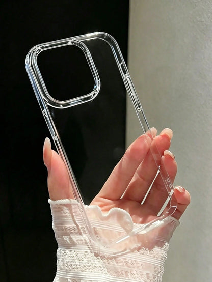 2pcs Ultra Clear Crystal Transparent Phone Case, Back To School And Birthday Gift, Lightweight Large Hole Full Coverage Soft TPU Material, Compatible With IPhone 17/17 Pro/17 Pro Max/16E/16 Pro Max/15