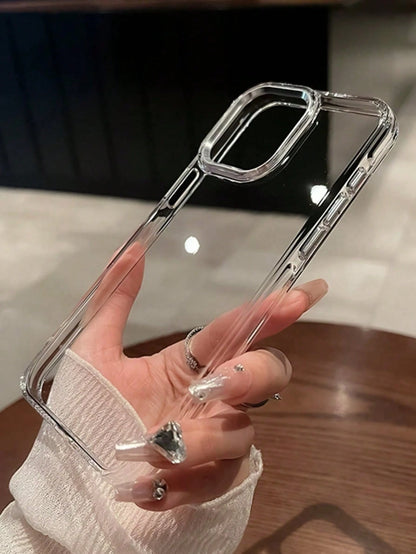 2pcs Ultra Clear Crystal Transparent Phone Case, Back To School And Birthday Gift, Lightweight Large Hole Full Coverage Soft TPU Material, Compatible With IPhone 17/17 Pro/17 Pro Max/16E/16 Pro Max/15