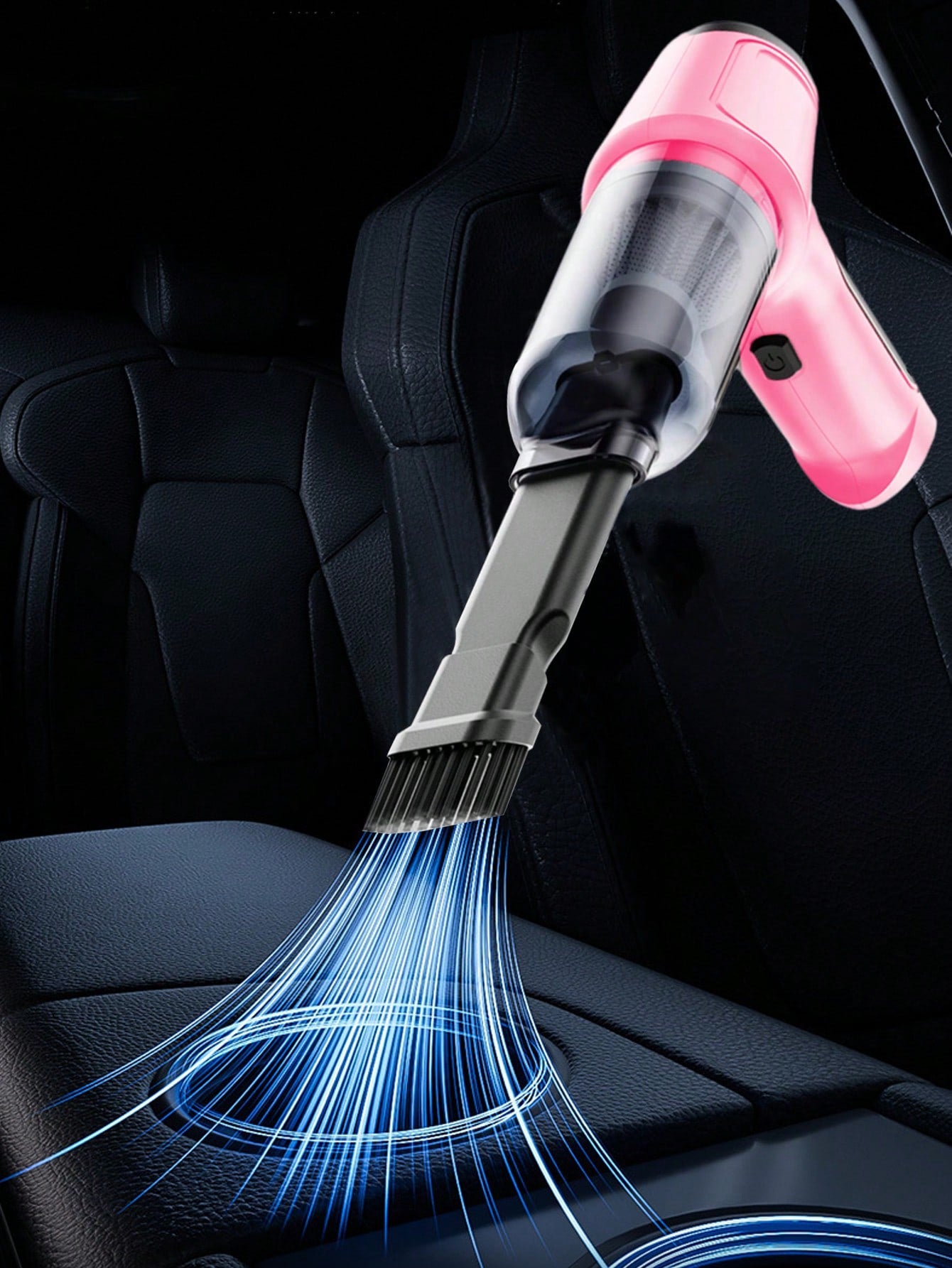 3-In-1 Car Vacuum Cleaner With Strong Suction Power Portable Compact Handheld Wireless Vacuum Cleaner Suitable For Dry And Wet Cleaning