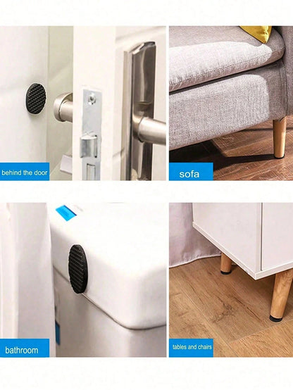 30/12pcs EVA Non-Slip Foot Pads, Square/Round Thickened Chair Leg Protectors, Furniture Floor Anti-Slip Quiet Protection Pads, Protects Both Floor And Table, Suitable For Dining Chairs And Dining Tabl