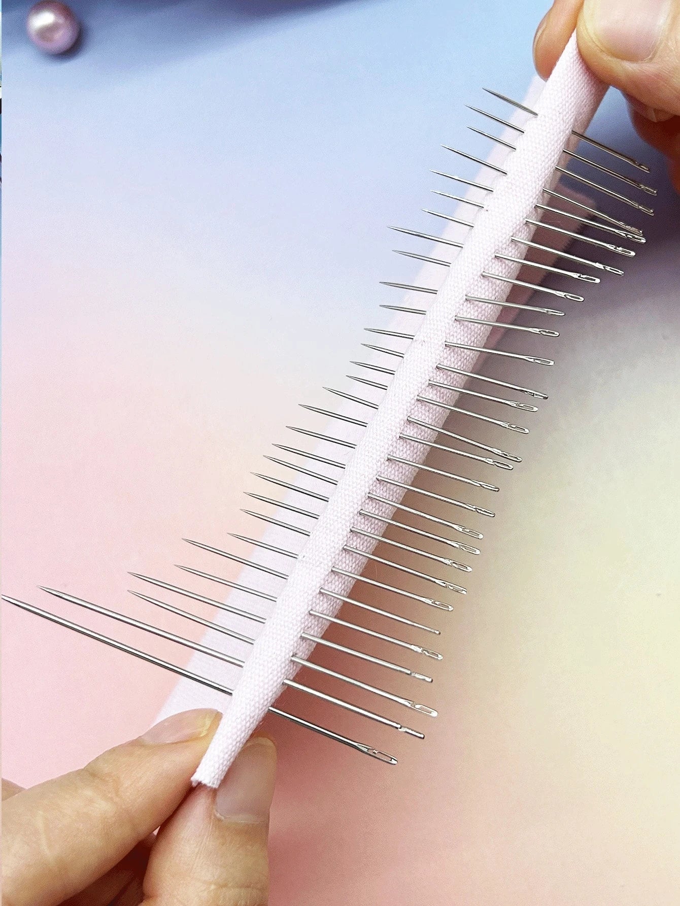 [30pcs/Pack]Side-Hanging Large-Hole Stainless Steel Hand Sewing Needles, Mixed Sizes, Multi-Purpose For Embroidery, Handmade DIY, Sewing Kit, Practical Tool For Daily Clothing Repair