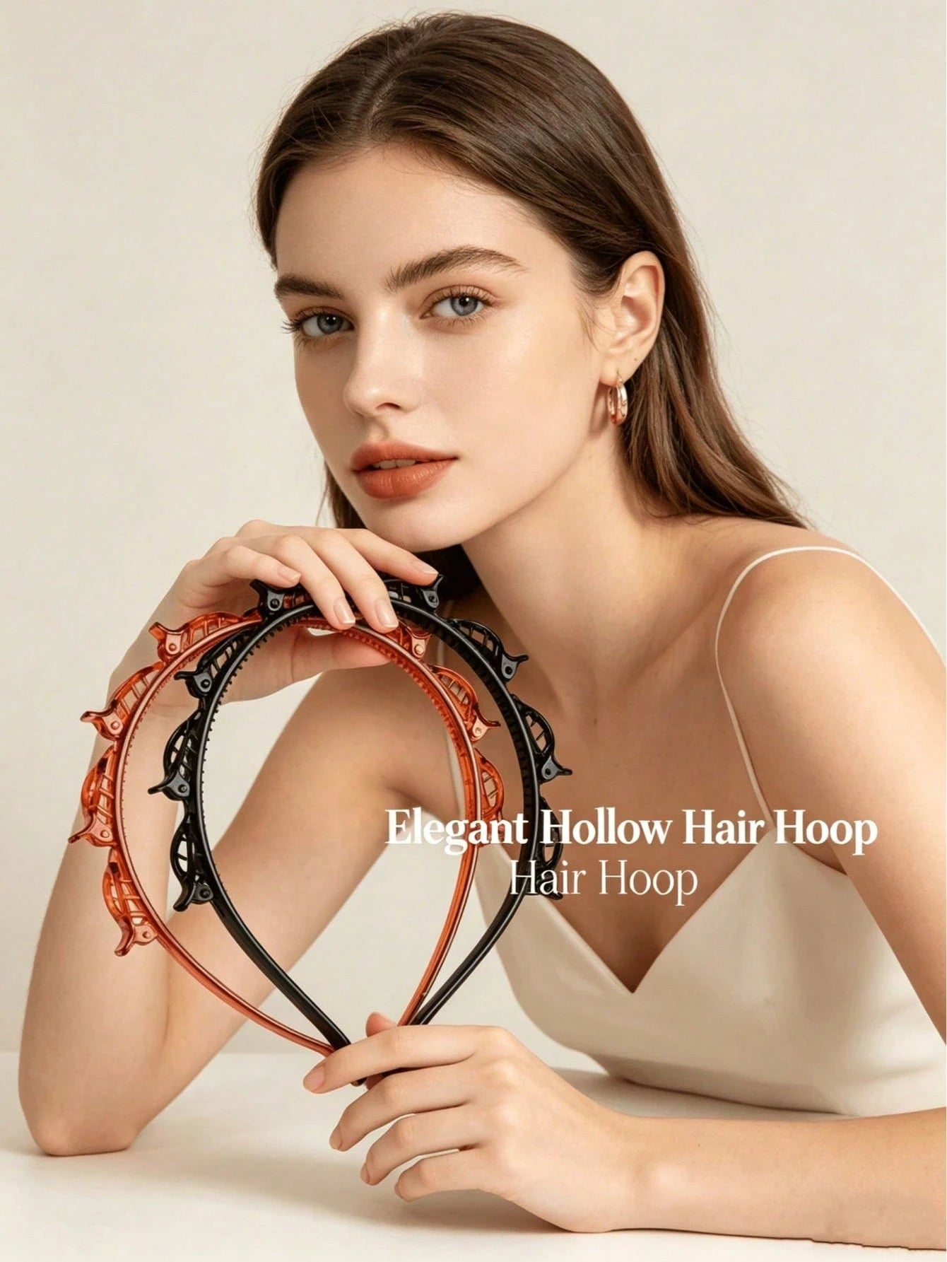 4/2/1pc Korean Style Hollow Woven Headband Lazy Braided Hair Clip Bangs Clip Hair Accessories Headpiece Women Hair Accessories Beauty Accessories Curly Hair Hair Accessories Women Hair Tools