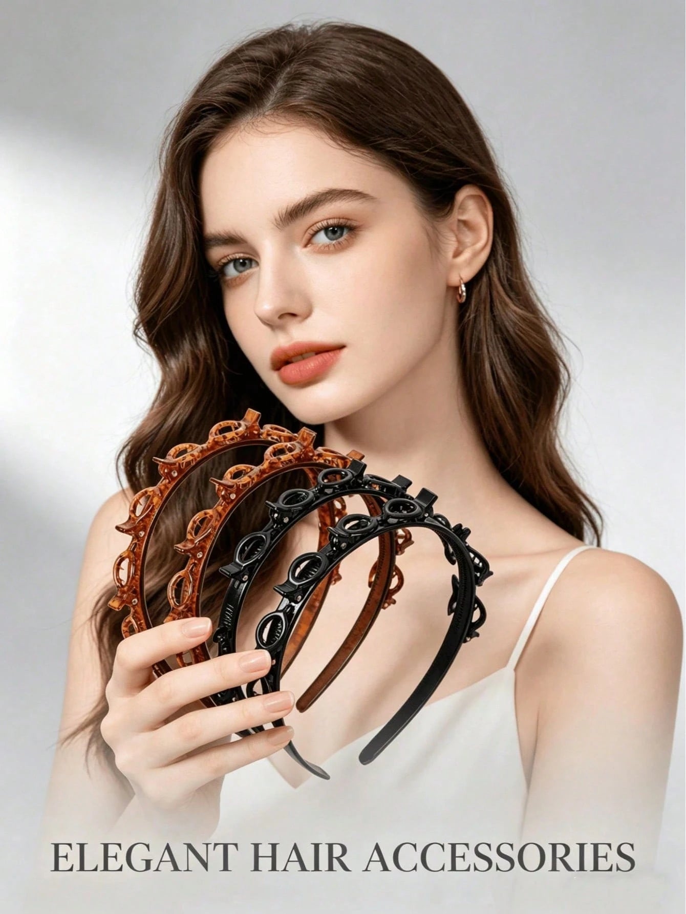 4/2/1pc Korean Style Hollow Woven Headband Lazy Braided Hair Clip Bangs Clip Hair Accessories Headpiece Women Hair Accessories Beauty Accessories Curly Hair Hair Accessories Women Hair Tools
