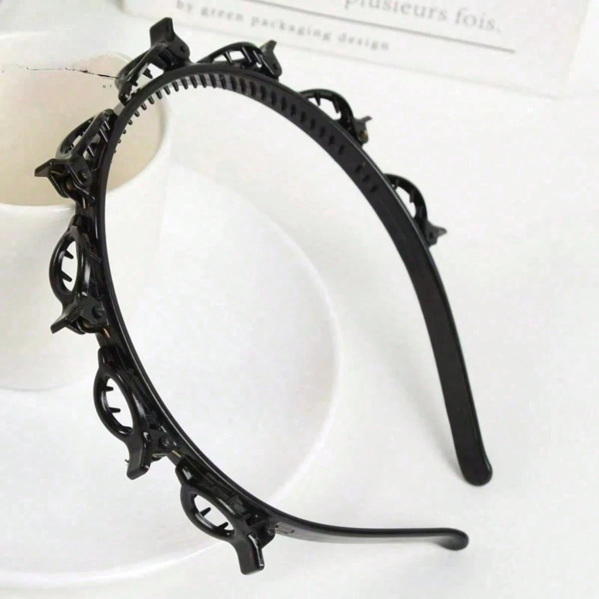4/2/1pc Korean Style Hollow Woven Headband Lazy Braided Hair Clip Bangs Clip Hair Accessories Headpiece Women Hair Accessories Beauty Accessories Curly Hair Hair Accessories Women Hair Tools