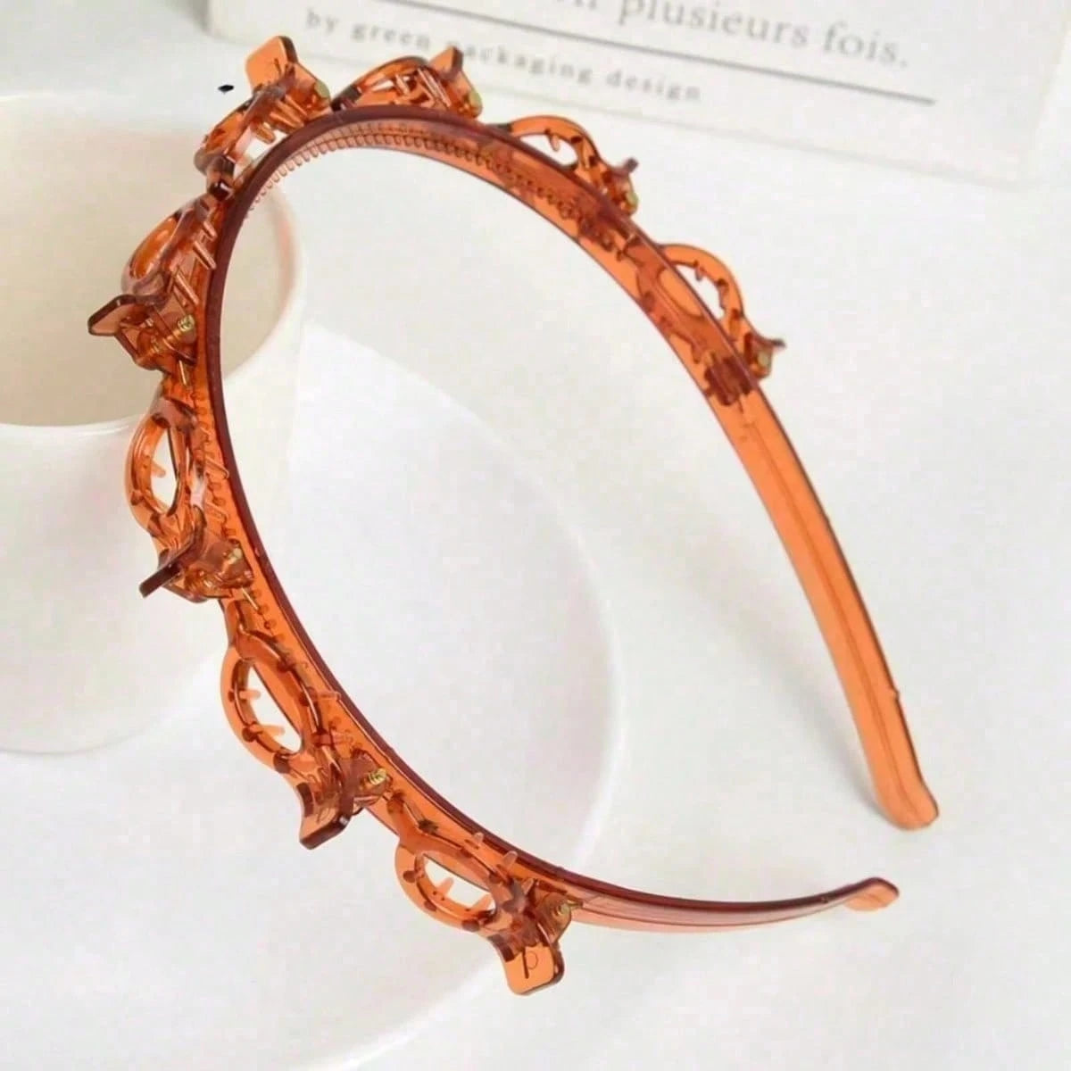 4/2/1pc Korean Style Hollow Woven Headband Lazy Braided Hair Clip Bangs Clip Hair Accessories Headpiece Women Hair Accessories Beauty Accessories Curly Hair Hair Accessories Women Hair Tools
