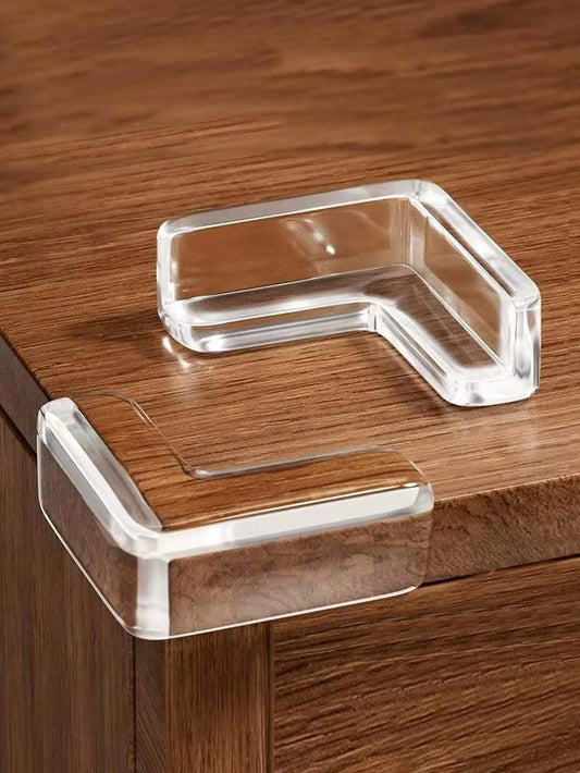 4/8/12pcs Soft Silicone Corner Guards, Anti-Collision Bumpers For Tables, Windowsills; Transparent Cushion Pads; Home Decor, Gifts