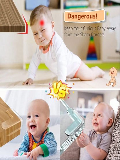4/8/12pcs Soft Silicone Corner Guards, Anti-Collision Bumpers For Tables, Windowsills; Transparent Cushion Pads; Home Decor, Gifts
