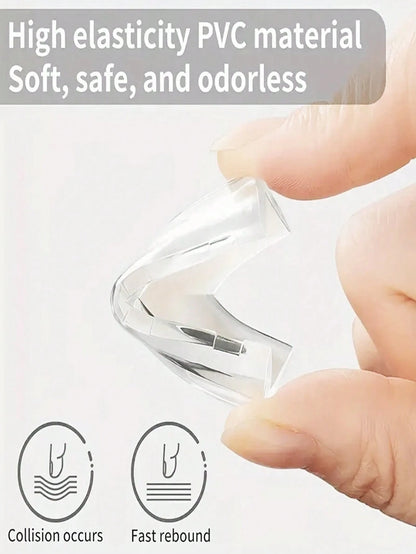 4/8/12pcs Soft Silicone Corner Guards, Anti-Collision Bumpers For Tables, Windowsills; Transparent Cushion Pads; Home Decor, Gifts