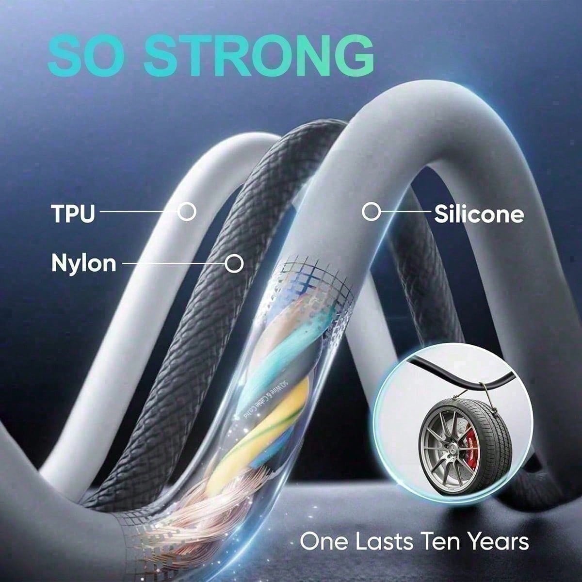 4-In-1 240W USB C Silicone Cable, Multi-Functional Fast Charging Cord With Type-C & Lightning Ports, High-Speed Power Delivery Adapter For Smartphones, Laptops, Tablets