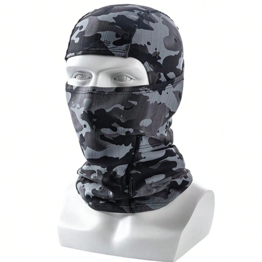 4 Styles Thermal Ski Balaclava Mask Windproof Stretchy Full Face Neck Cover, Camo Solid Face Warmer For Winter Outdoor Ski Motorcycle CyclingMulti-Color Breathable Full Face Cover For Ski & Motorcycle